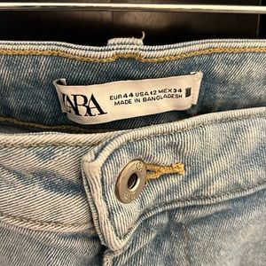 Zara light wash high rise jeans